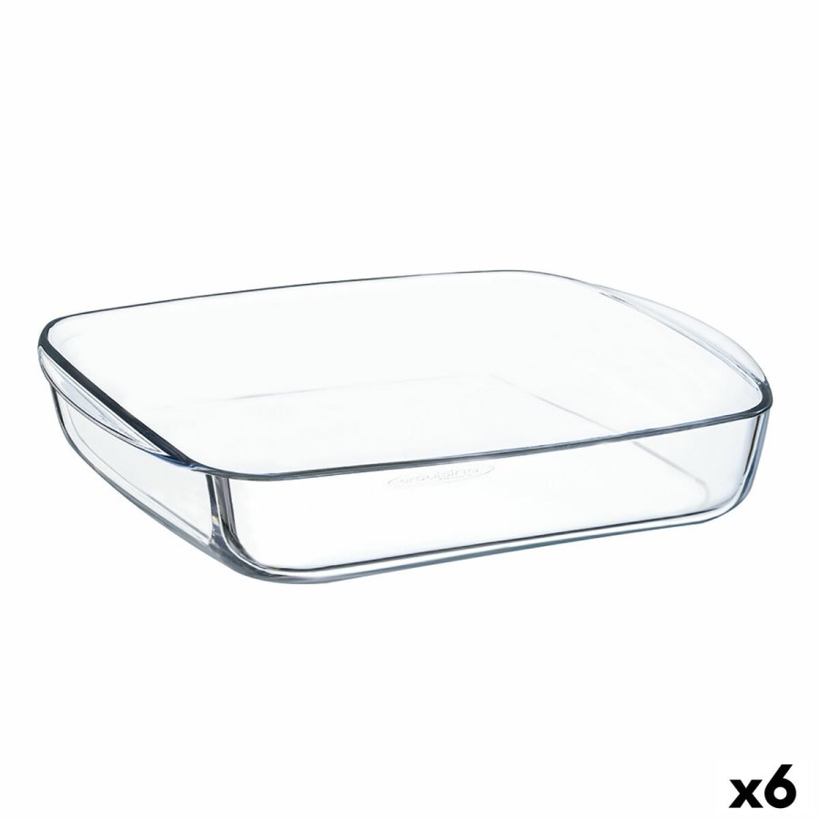 Kkkenspringvand  Cuisine Firkantet 25 x 22 x 5 cm Gennemsigtig Glas (6 enheder) #1