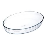 Ovn Fad  Cuisine Ocuisine Vidrio Gennemsigtig Glas Oval 26,2 x 17,9 x 6,2 cm (6 enheder) #4