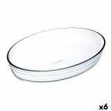 Ovn Fad  Cuisine Ocuisine Vidrio Gennemsigtig Glas Oval 26,2 x 17,9 x 6,2 cm (6 enheder) #1