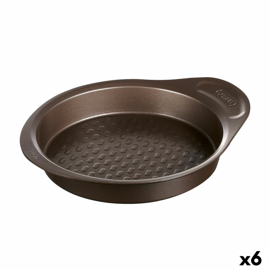 Kageform Pyrex Asimetria Sort Metal Cirkulr  26 cm 6 enheder #1