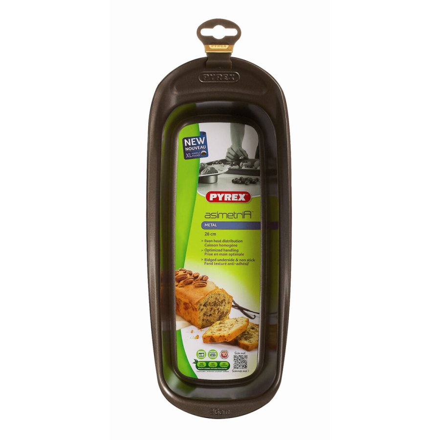 Bageform Pyrex Asimetria Rektangulr Sort  26 cm (6 enheder) #7