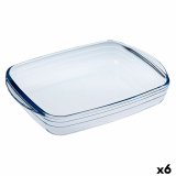 Rektangulr Form  Cuisine Ocuisine Vidrio Gennemsigtig Glas 28 x 20 x 5 cm Rektangulr (6 enheder) #1