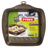 Bageform Pyrex Asimetria Firkantet Sort Metal 24 x 24 cm (6 enheder) #4