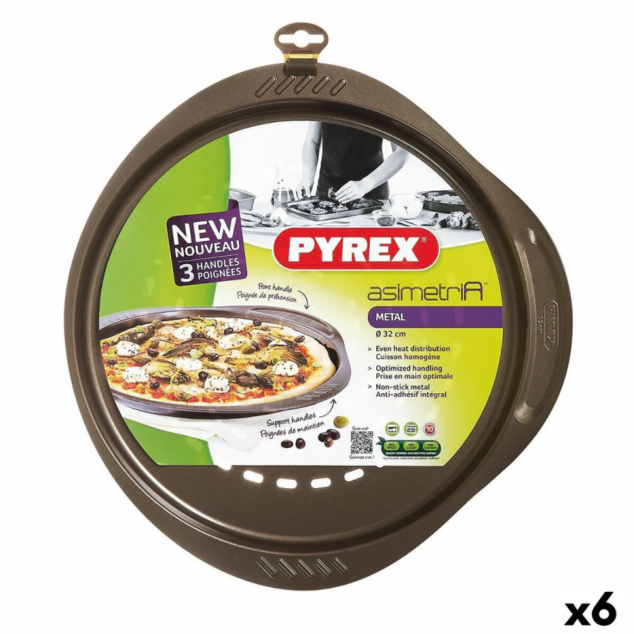 Pizza form Pyrex Asimetria Metal  32 cm (6 enheder) #1