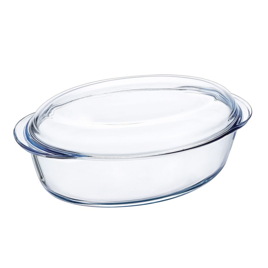 Ovn Fad Pyrex Classic Vidrio Gennemsigtig Glas 33 x 20 x 10 cm Med lg (3 enheder) #4