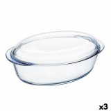 Ovn Fad Pyrex Classic Vidrio Gennemsigtig Glas 33 x 20 x 10 cm Med lg (3 enheder) #1