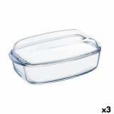 Kkkenspringvand Pyrex Classic Med lg 4,5 L 38 x 22 x 11 cm Gennemsigtig Glas (3 enheder) #1