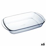 Ovn Fad  Cuisine Ocuisine Vidrio Gennemsigtig Glas Rektangulr 40,3 x 26,3 x 7,3 cm (6 enheder) #1