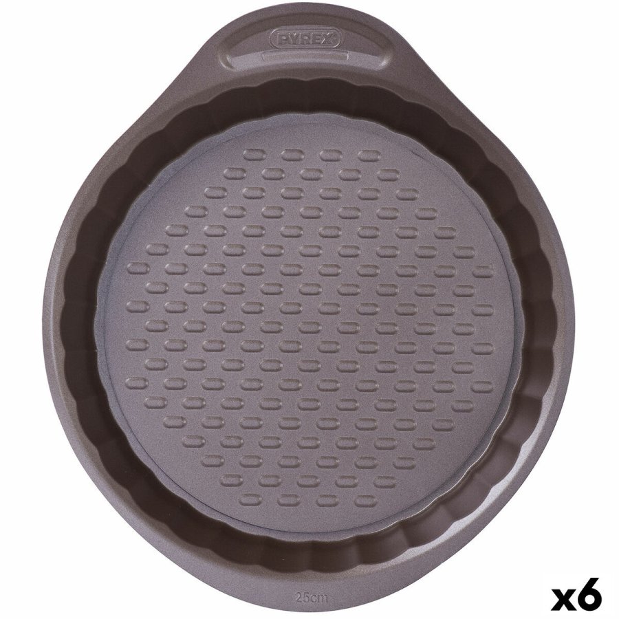 Bageform Pyrex Asimetria Cirkulr Sort 25 cm (6 enheder) #1