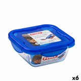Hermetisk madkasse Pyrex Cook & Go 16,7 x 16,7 x 7 cm Bl 850 ml Glas (6 enheder) #1