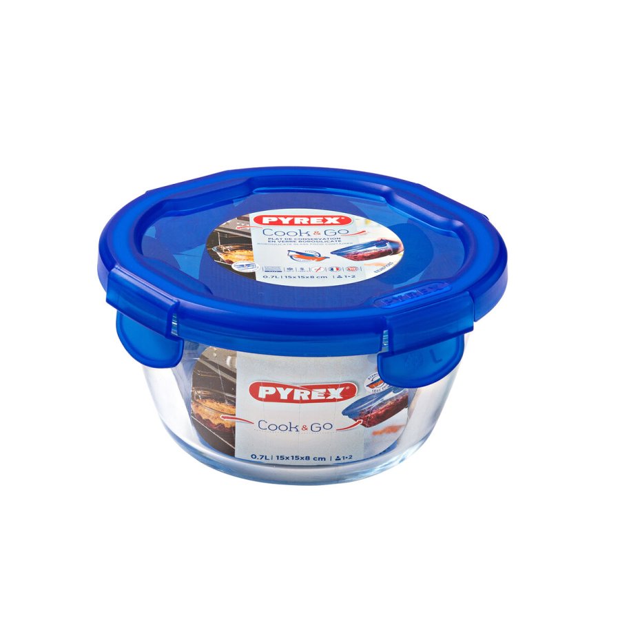 Hermetisk madkasse Pyrex Cook & go 15,5 x 15,5 x 8,5 cm Bl 700 ml Glas (6 enheder) #7