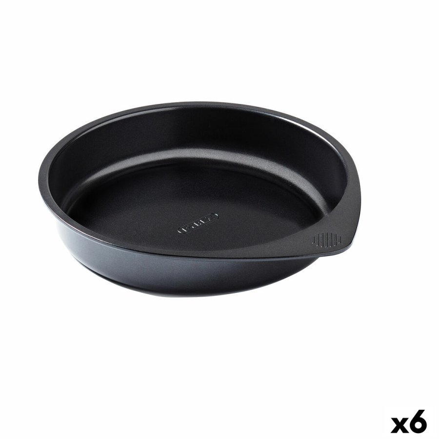 Kageform Pyrex Magic Sort Metal Cirkulr  26 cm 6 enheder #1