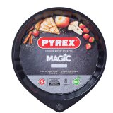 Kageform Pyrex Magic Sort Metal Flad Cirkulr  30 cm 6 enheder #4