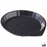 Kageform Pyrex Magic Sort Metal Flad Cirkulr  30 cm 6 enheder #1