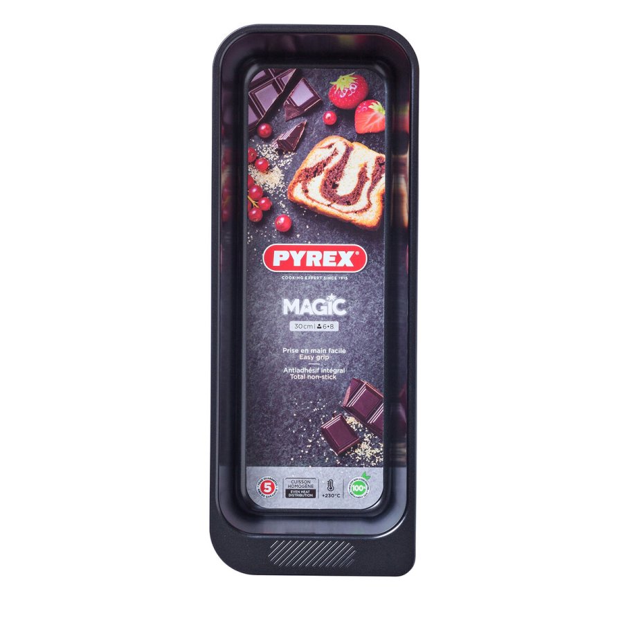 Bageform Pyrex Magic Rektangulr Sort  30 cm (6 enheder) #2