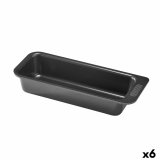 Bageform Pyrex Magic Rektangulr Sort  30 cm (6 enheder) #1