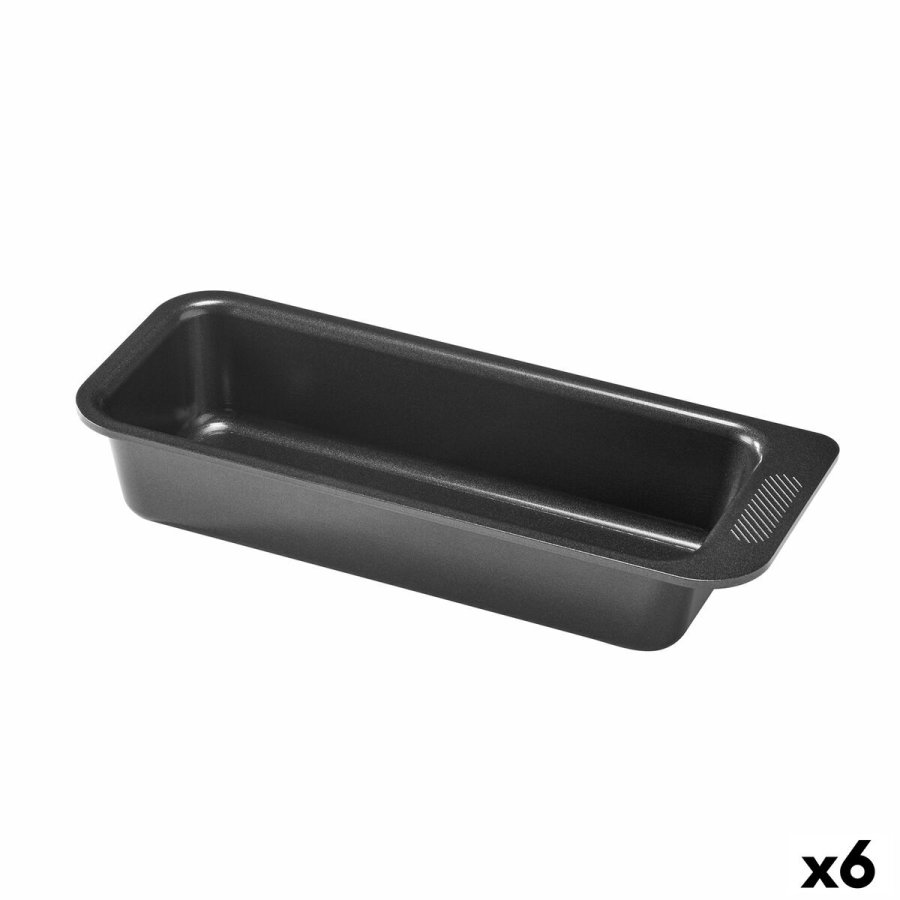 Bageform Pyrex Magic Rektangulr Sort  30 cm (6 enheder) #1