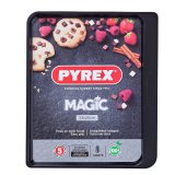 Bageform Pyrex Magic Sort Flad Metal 33 x 25 cm (6 enheder) #2