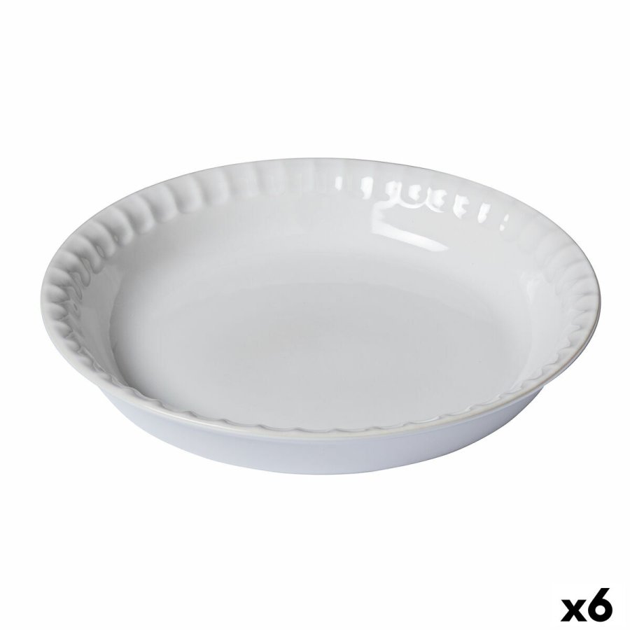 Kageform Pyrex Supreme Hvid Keramik Cirkulr 25,5 x 25,5 x 4 cm 6 enheder #1