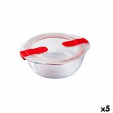Hermetisk madkasse Pyrex Cook&heat 1,1 L 21 x 18 x 7 cm Gennemsigtig Glas (5 enheder) #1