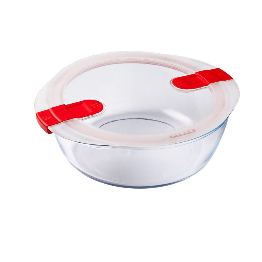 Hermetisk madkasse Pyrex Cook&heat 26 x 23 x 8 cm 2,3 L Rd Glas (6 enheder) #4