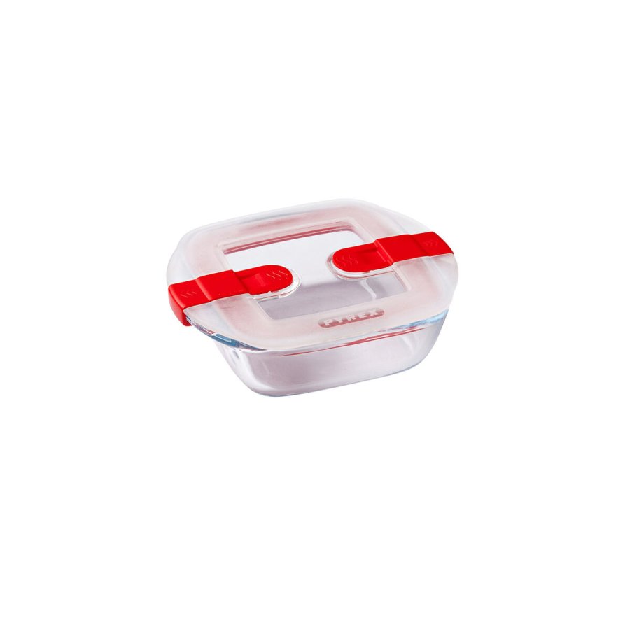 Hermetisk madkasse Pyrex Cook & Heat 15 x 12 x 4 cm 350 ml Gennemsigtig Glas (6 enheder) #7