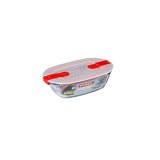 Hermetisk madkasse Pyrex Cook & Heat Rektangulr 400 ml 17 x 10 x 5 cm Gennemsigtig Glas (5 enheder) #7
