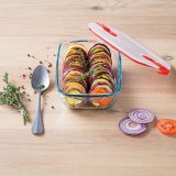 Hermetisk madkasse Pyrex Cook&heat 1,1 L 24 x 15,5 x 7 cm Gennemsigtig Glas (5 enheder) #4