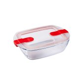 Hermetisk madkasse Pyrex Cook&heat 1,1 L 24 x 15,5 x 7 cm Gennemsigtig Glas (5 enheder) #7