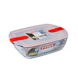 Hermetisk madkasse Pyrex Cook & Heat 2,5 L Gennemsigtig Glas (4 enheder) #10
