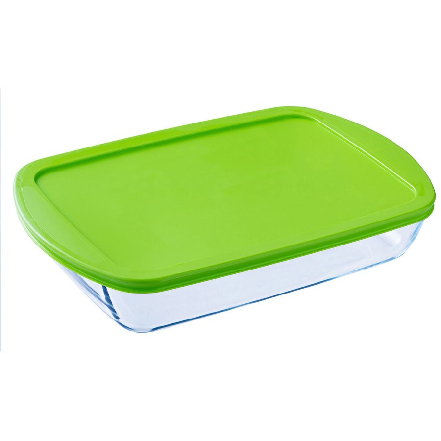Rektangulr madkasse med Lg Pyrex Cook & store Gennemsigtig Silikone Glas (4,5 L) (4 enheder) #7