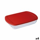Rektangulr madkasse med Lg  Cuisine Cook&store Ocu Gennemsigtig Glas Silikone 4,5 L (4 enheder) #1