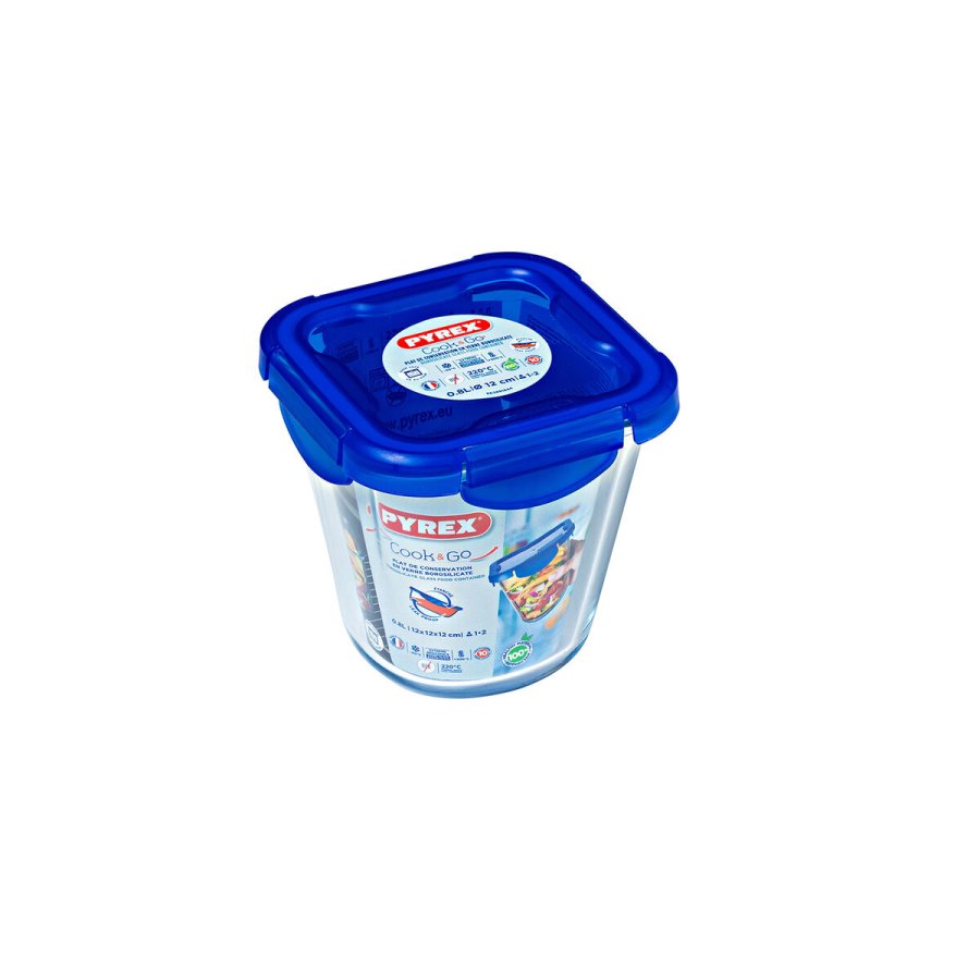 Hermetisk madkasse Pyrex Cook & go Gennemsigtig Glas (800 ml) (6 enheder) #4