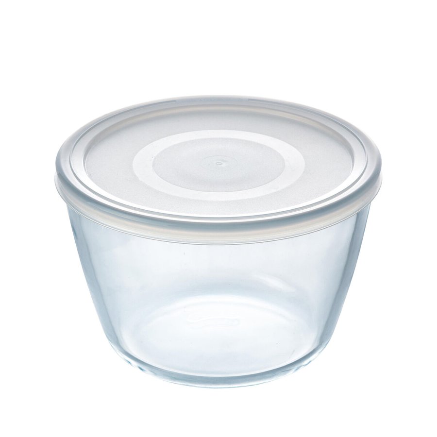 Rund madkasse med lg Pyrex Cook & Freeze 1,6 L 17 x 17 x 12 cm Gennemsigtig Silikone Glas (4 enheder) #4