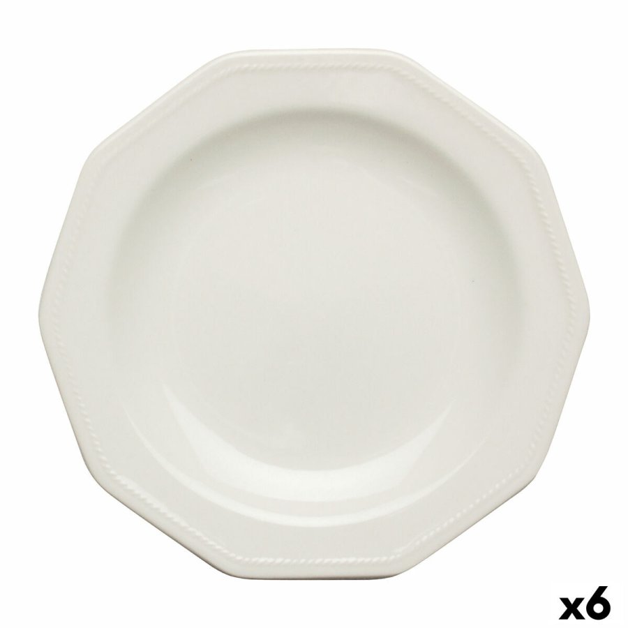 Desserttallerken Churchill Artic Keramik Hvid Jedilni servis ( 20,5 cm) (6 enheder) #1