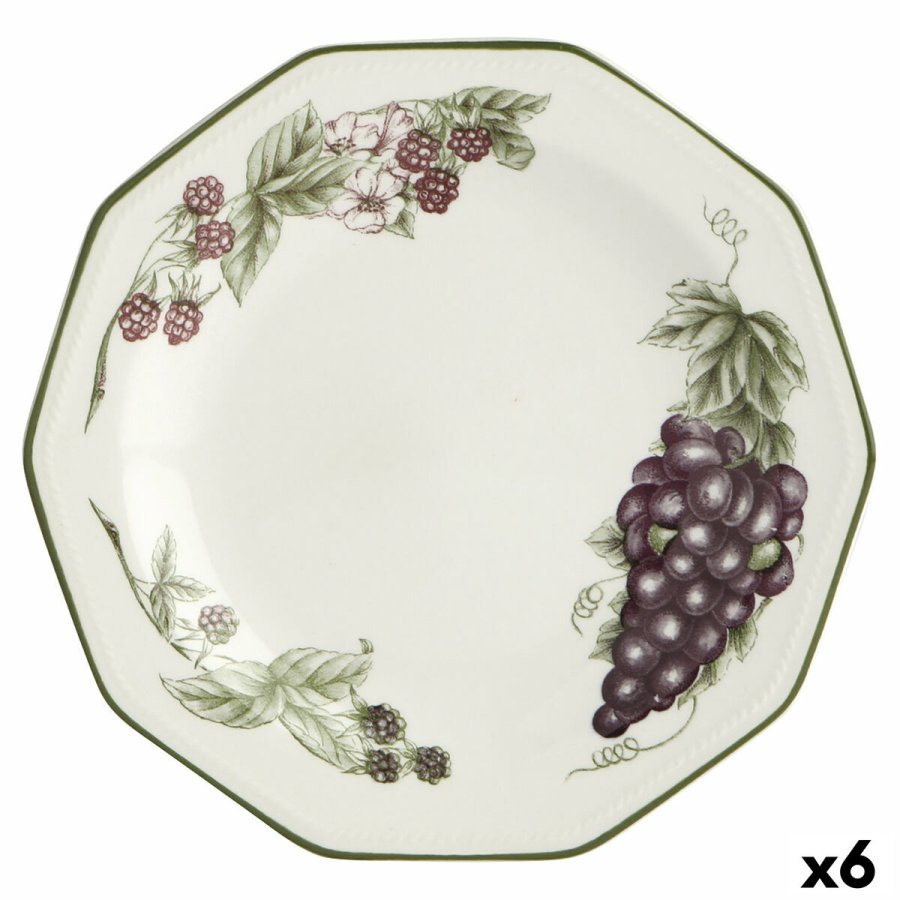 Desserttallerken Churchill Victorian Keramik Jedilni servis ( 20,5 cm) (6 enheder) #1