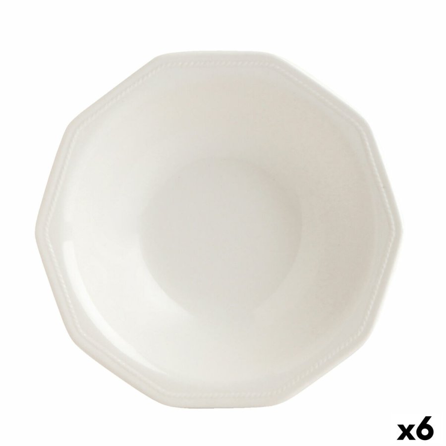 Dyb tallerken Churchill Artic Keramik Hvid Jedilni servis (6 enheder) ( 21,5 cm) #1