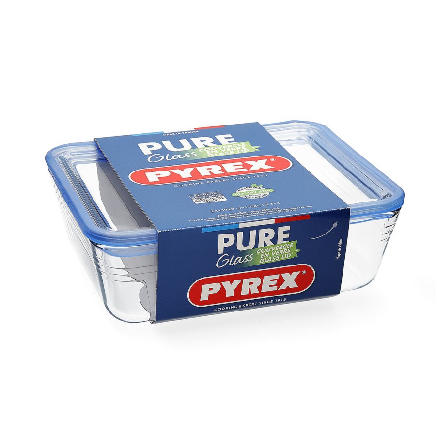 Hermetisk madkasse Pyrex Pure Glass Gennemsigtig Glas (800 ml) (6 enheder) #7