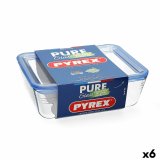 Hermetisk madkasse Pyrex Pure Glass Gennemsigtig Glas (800 ml) (6 enheder) #1
