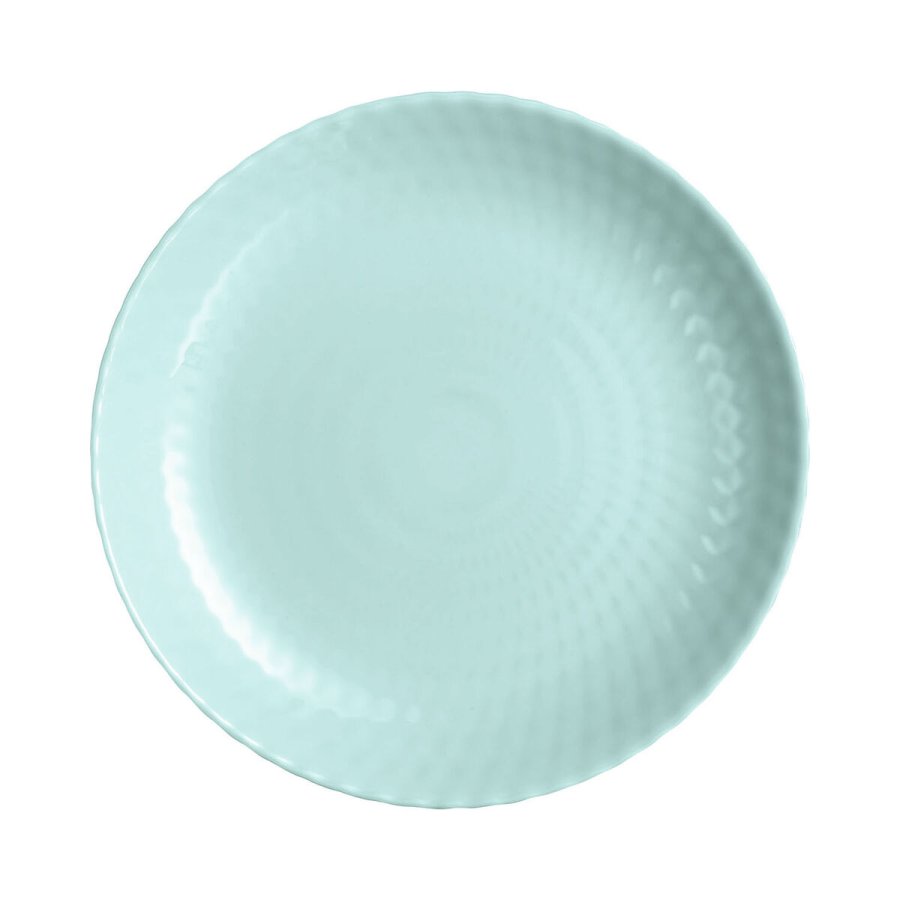 Flad Plade Luminarc Pampille Turquesa Turkisbl Glas 25 cm (24 enheder) #4