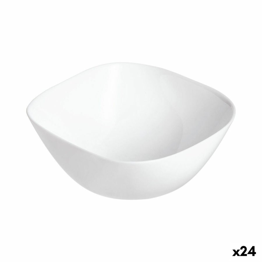 Skl Luminarc Multiusos MULTIFUNKTIONEL  14 cm Hvid Glas (24 enheder) #1