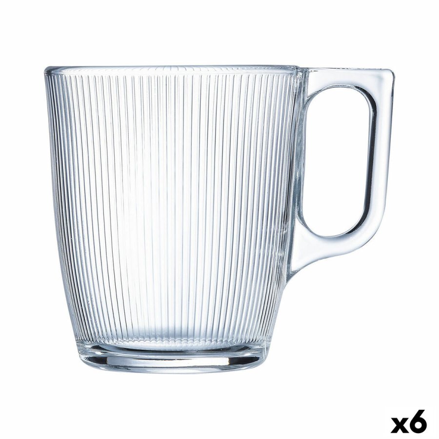 Skodelica Luminarc Stripy Morgenmad Gennemsigtig Glas (250 ml) (6 enheder) #1
