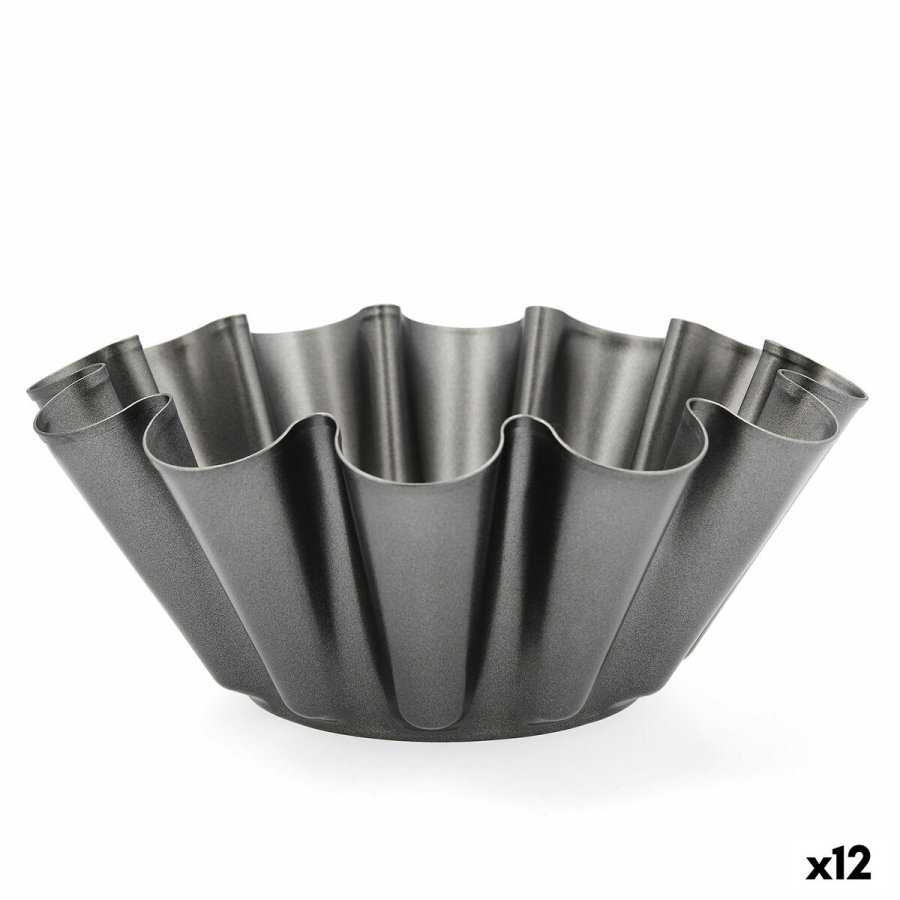 Buddinge Form Quid Sweet Grey Sort Metal 23 x 9 cm (12 enheder) #1