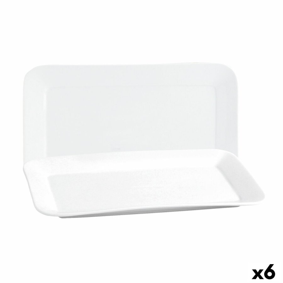 Kkkenspringvand Quid Basic Rektangulr Keramik Hvid (35,8 x 21 cm) (6 enheder) #1