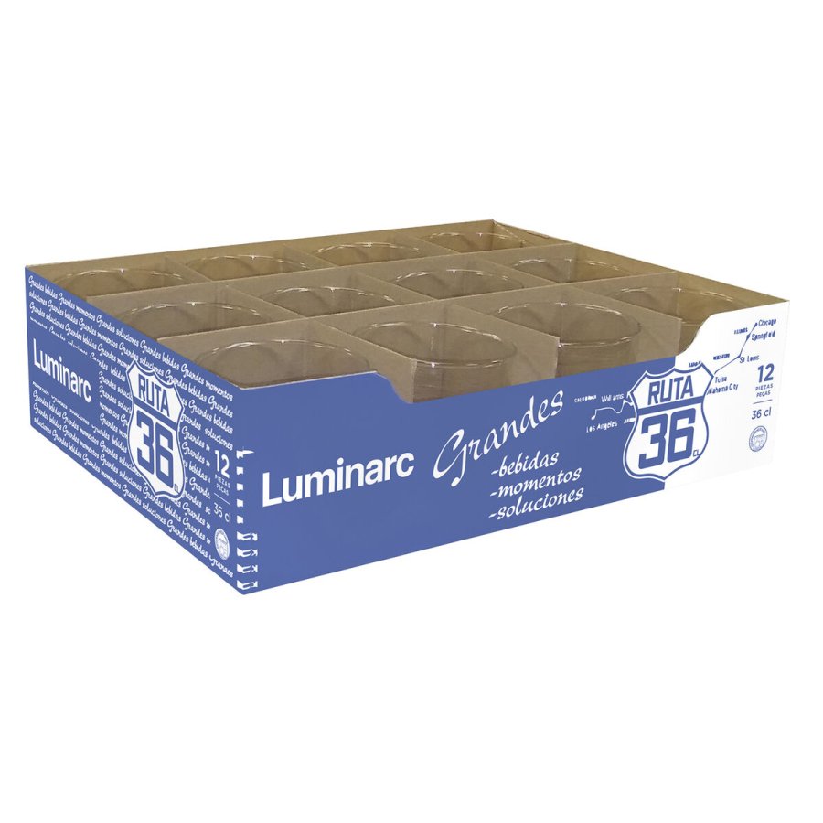 Glas Luminarc Ruta 36 Gennemsigtig Glas (360 ml) (12 enheder) #7