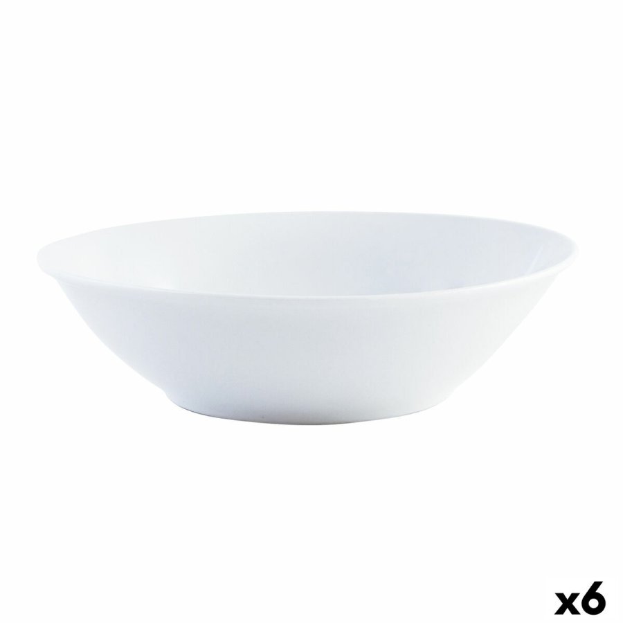 Salatskl Quid Basic Keramik Hvid (23 cm) (6 enheder) #1