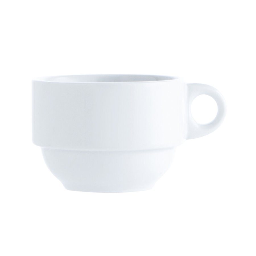 Te- og kaffekop Quid Basic Hvid 250 ml (12 enheder) #4