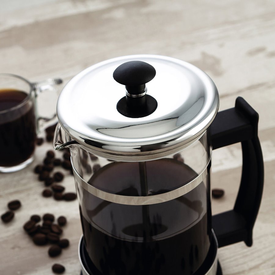 Kaffekande med stempel Quid Serenia Gennemsigtig Glas Rustfrit stl 600 ml (6 enheder) #10