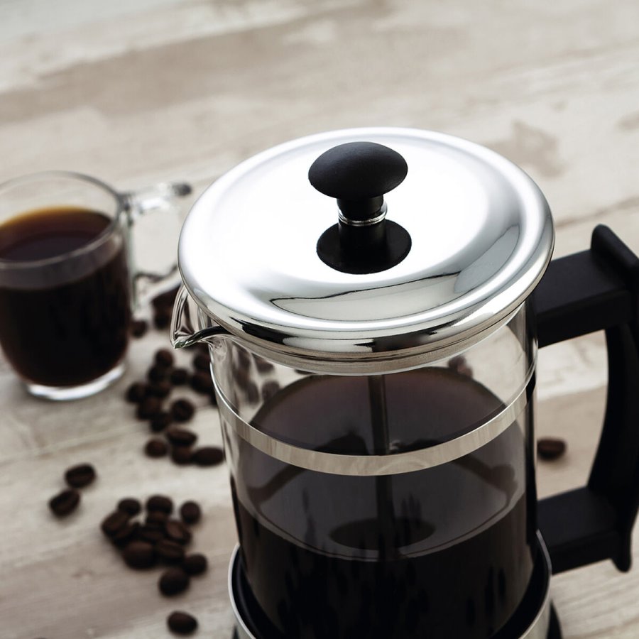 Kaffekande med stempel Quid Serenia Gennemsigtig Glas Rustfrit stl 600 ml (6 enheder) #13