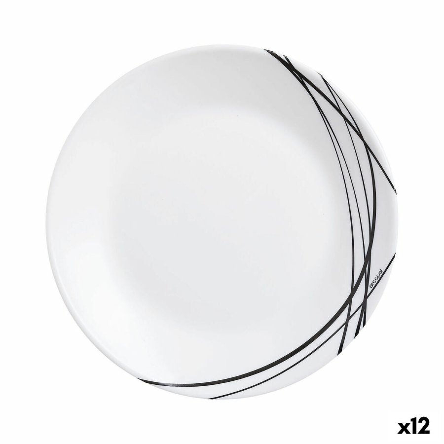 Desserttallerken Arcopal Domitille To-farvet Glas ( 18 cm) (12 enheder) #1